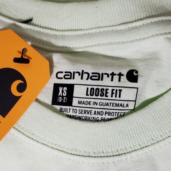 NWT Carhartt Women's Loose Fit Heavyweight Short Sleeve Pocket Work T-Shirt - Picture 3 of 4